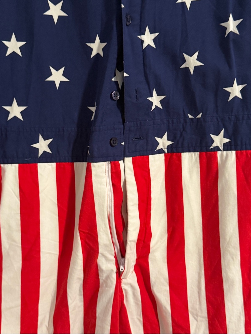 USA American Flag romper/romphim jumpsuit - Picture 4 of 6
